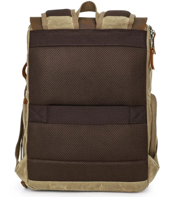 Vintage Leather Camera Backpack  | Mount Cook