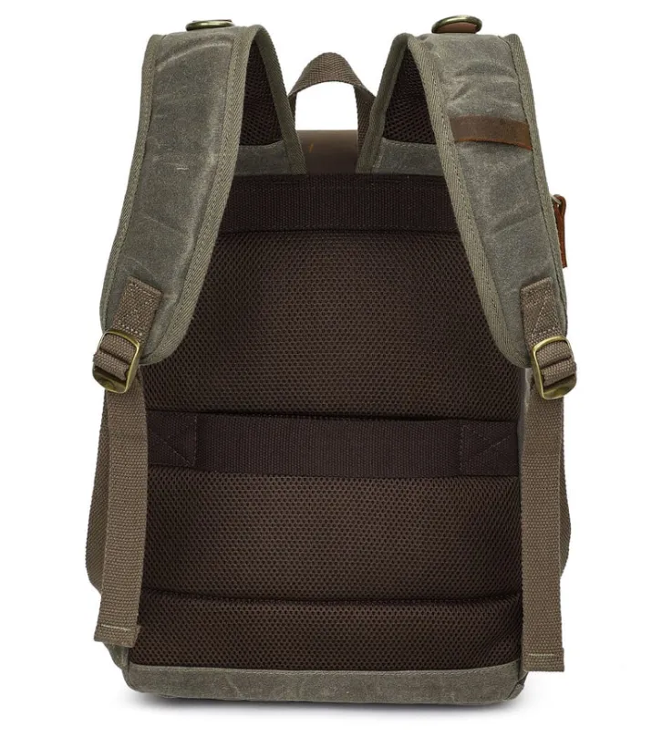 Vintage Leather Camera Backpack  | Mount Cook