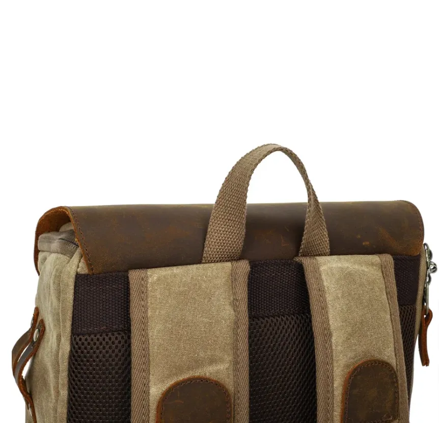 Vintage Leather Camera Backpack  | Mount Cook