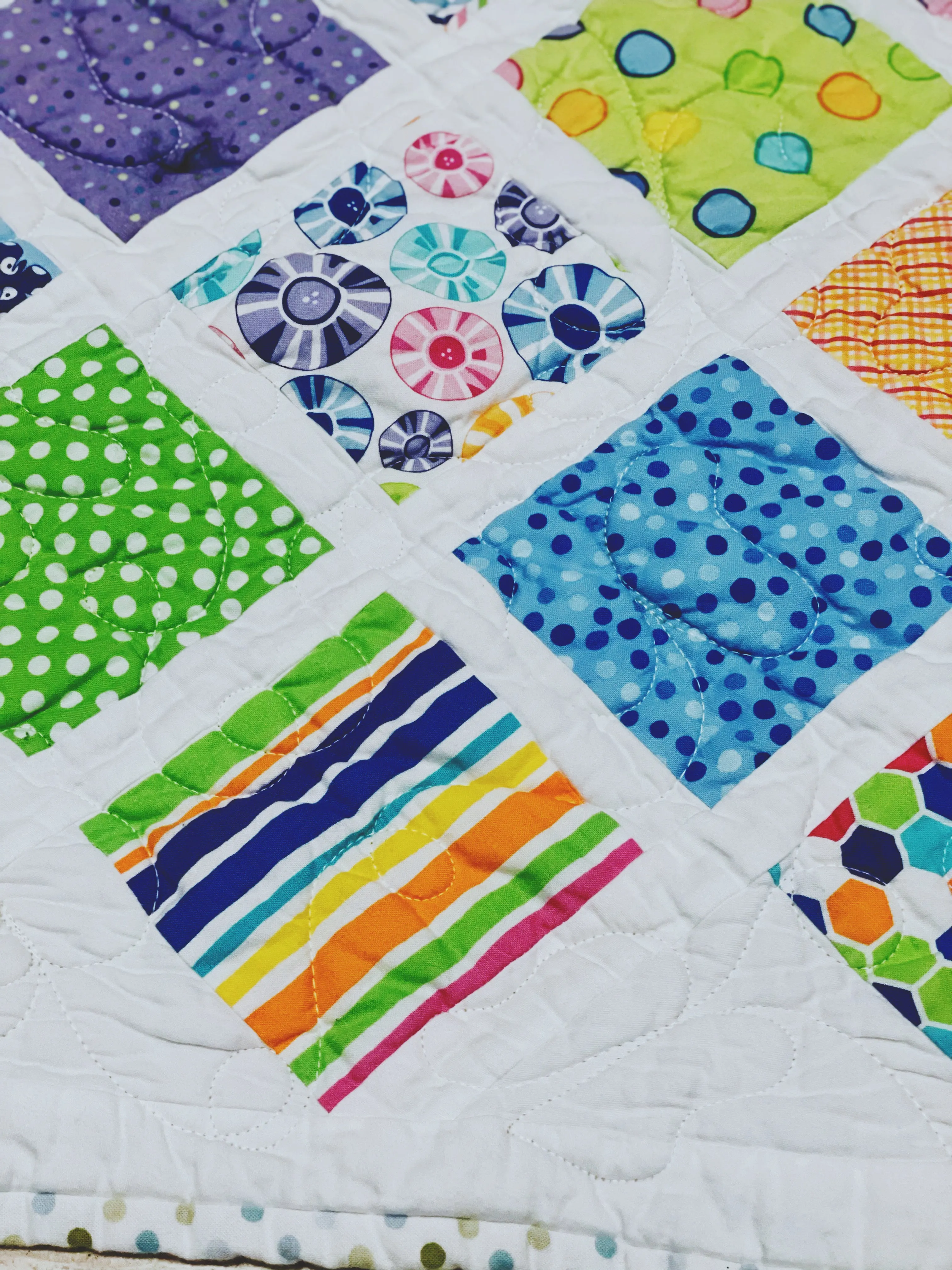 Vintage Patchwork Handmade Quilt