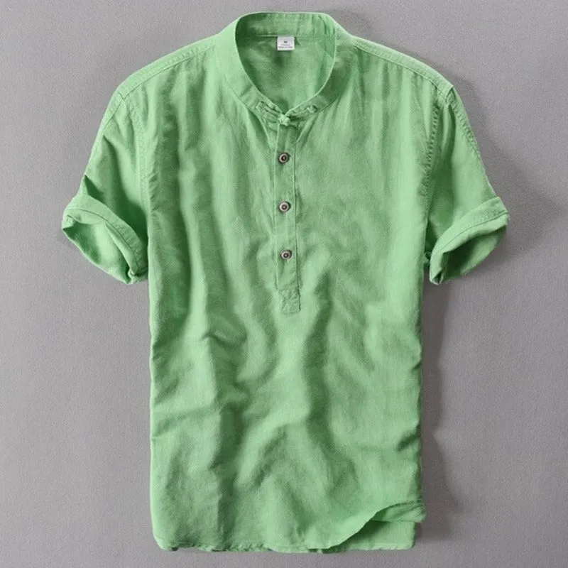 Vintage Shirt Short Sleeve Retro