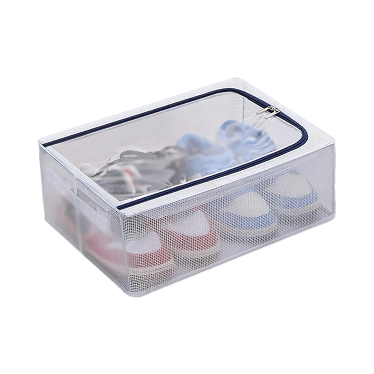 Visible Dustproof Transparent Storage Box Home Organizer for Clothes Toys Shoes