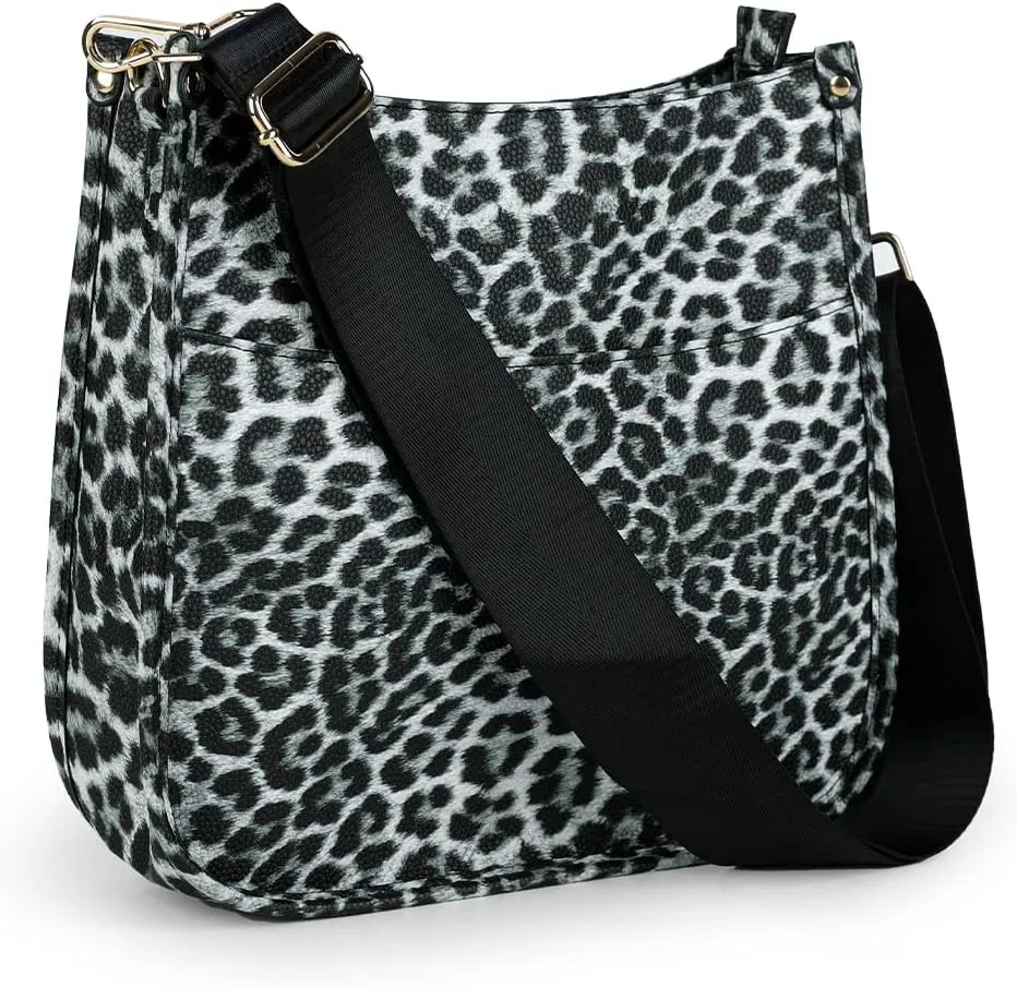Viva Terry Vegan Leather Crossbody Fashion Shoulder Bag Purse with Adjustable Strap