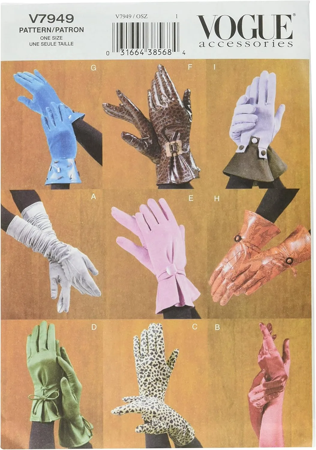 Vogue Patterns V7949 Misses' Gloves