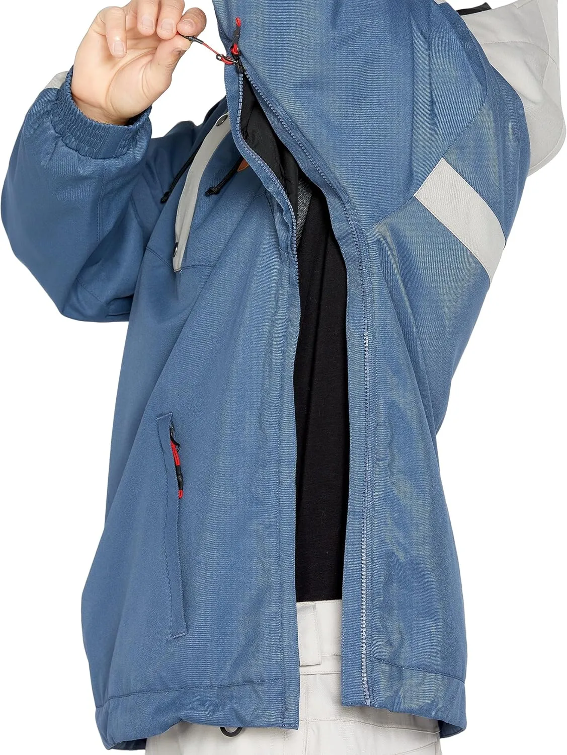 Volcom Men's Arthur Longo 20k Pullover Anarok Hooded Snowboard Jacket