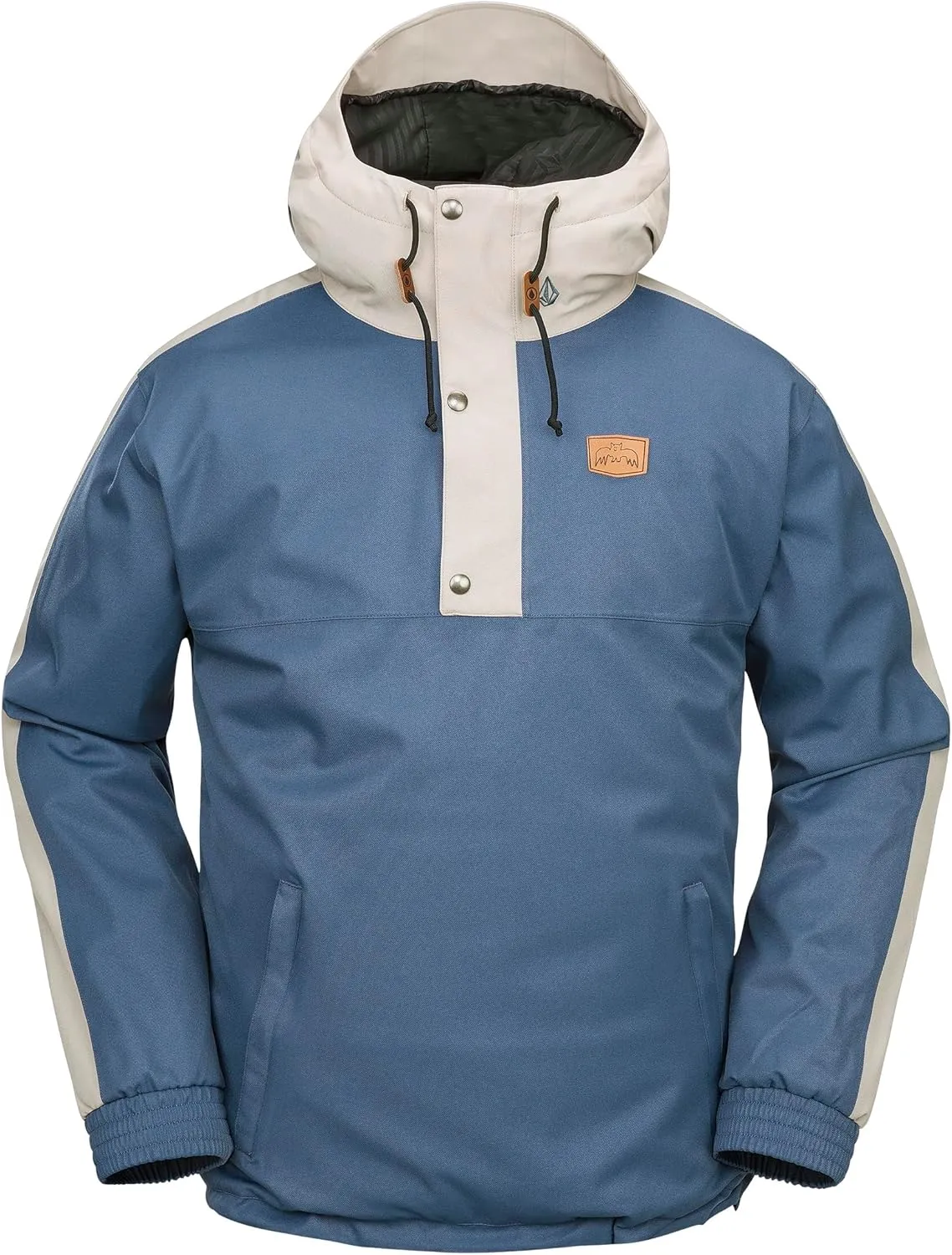Volcom Men's Arthur Longo 20k Pullover Anarok Hooded Snowboard Jacket