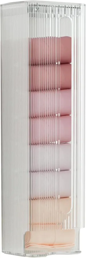 Wall Mounted Underwear Storage Box, Multipurpose Underwear Panties Socks Organizer Self for Bathroom Kitchen Garbage Bag (Transparent)