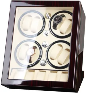 Watch Winder Storage Box for Winding 8 Automatic Watches and 5 Watch Storage Space Wood Shell Piano Paint Exterior Accessories Watch Winder Display Watch Box