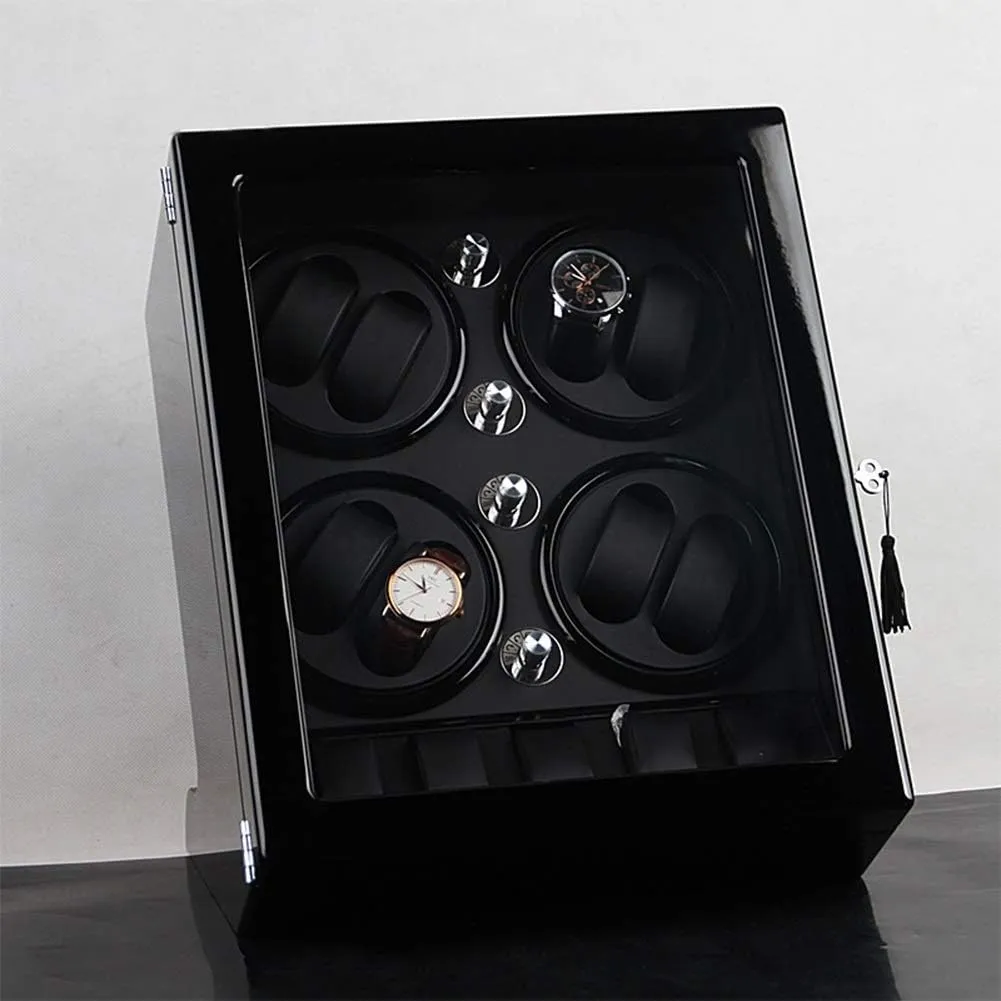 Watch Winder Storage Box for Winding 8 Automatic Watches and 5 Watch Storage Space Wood Shell Piano Paint Exterior Accessories Watch Winder Display Watch Box