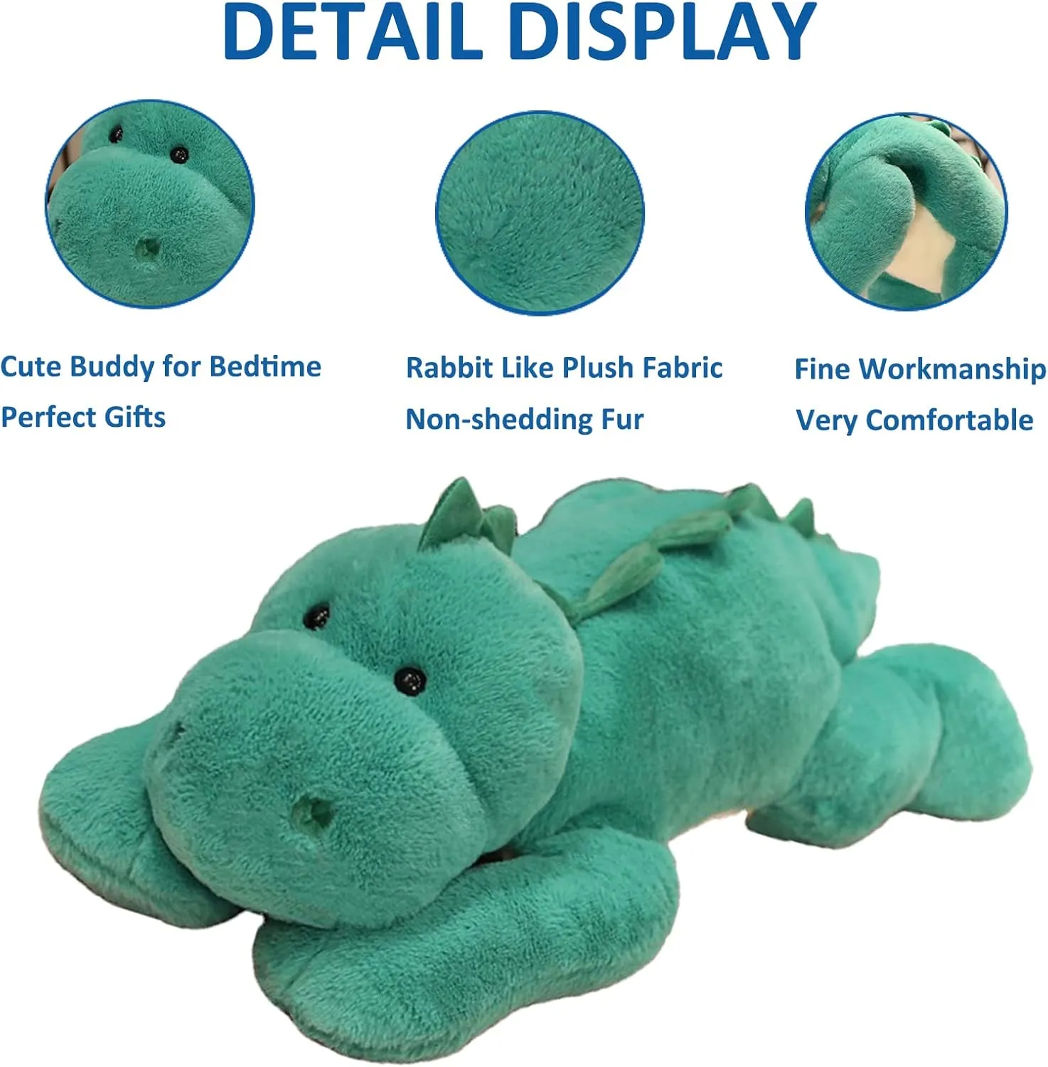 Weighted Stuffed Animals, Weighted Dinosaur Plush Toy Cute Dinosaur Stuffed Animals Doll for Adults Boys Girls, 11.8in