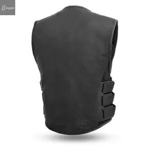 Wheels - Swat Style Motorcycle Leather Vest