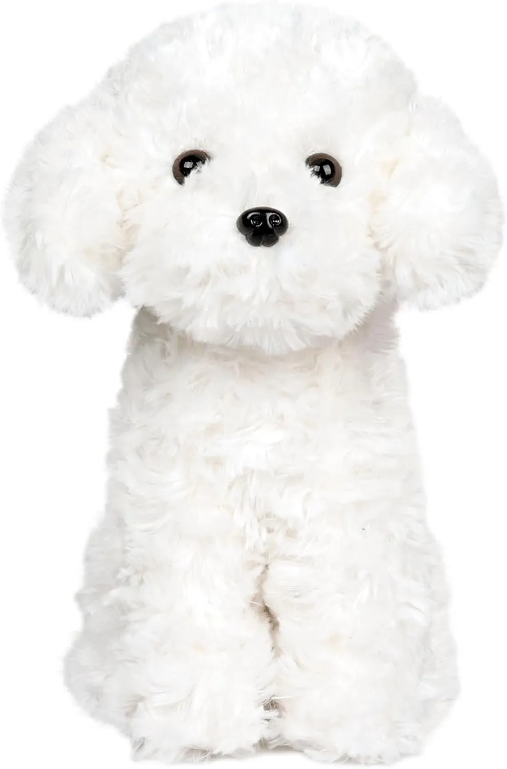 White Toy Poodle Stuffed Animal Dog Puppy - Bichon Frise Maltese Maltipoo White Labradoodle Plush Toy for Kids and Babies - Perfect Birthday & Easter Gift, 12.6"