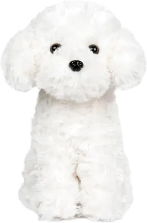 White Toy Poodle Stuffed Animal Dog Puppy - Bichon Frise Maltese Maltipoo White Labradoodle Plush Toy for Kids and Babies - Perfect Birthday & Easter Gift, 12.6"