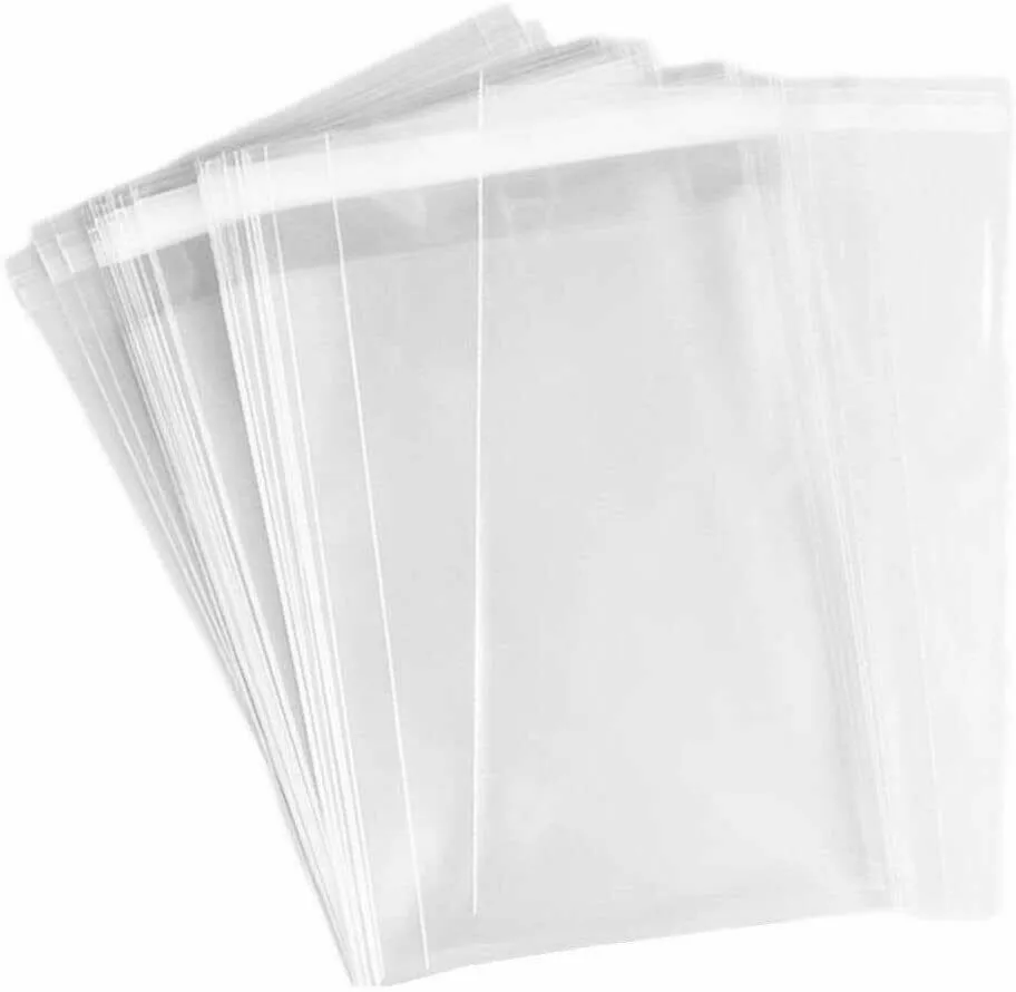 Wholesale 10,000pcs 40 x 60mm   20mm Lip Crystal Clear OPP Resealable Plastic Bags – 40 Microns, Acid-Free