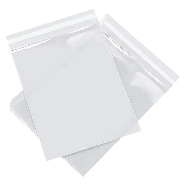 Wholesale 10,000pcs 40 x 60mm   20mm Lip Crystal Clear OPP Resealable Plastic Bags – 40 Microns, Acid-Free
