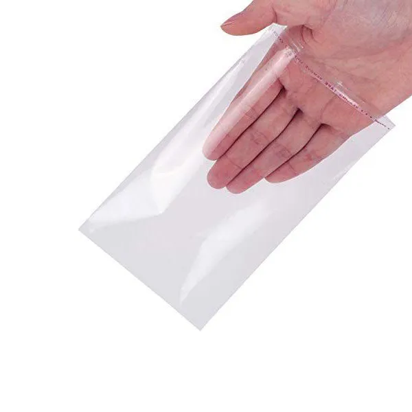 Wholesale 10,000pcs 40 x 60mm   20mm Lip Crystal Clear OPP Resealable Plastic Bags – 40 Microns, Acid-Free
