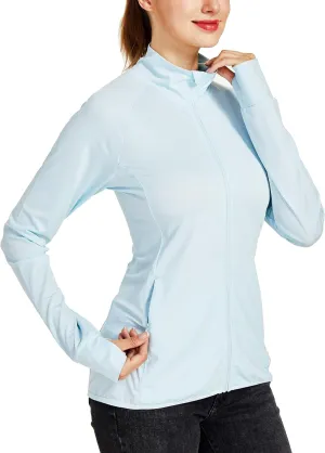 Willit Women's Long Sleeve Shirts UPF 50  Sun Protection Jacket SPF Shirts Running Hiking Athletic UV Jacket Lightweight