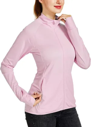 Willit Women's Long Sleeve Shirts UPF 50  Sun Protection Jacket SPF Shirts Running Hiking Athletic UV Jacket Lightweight