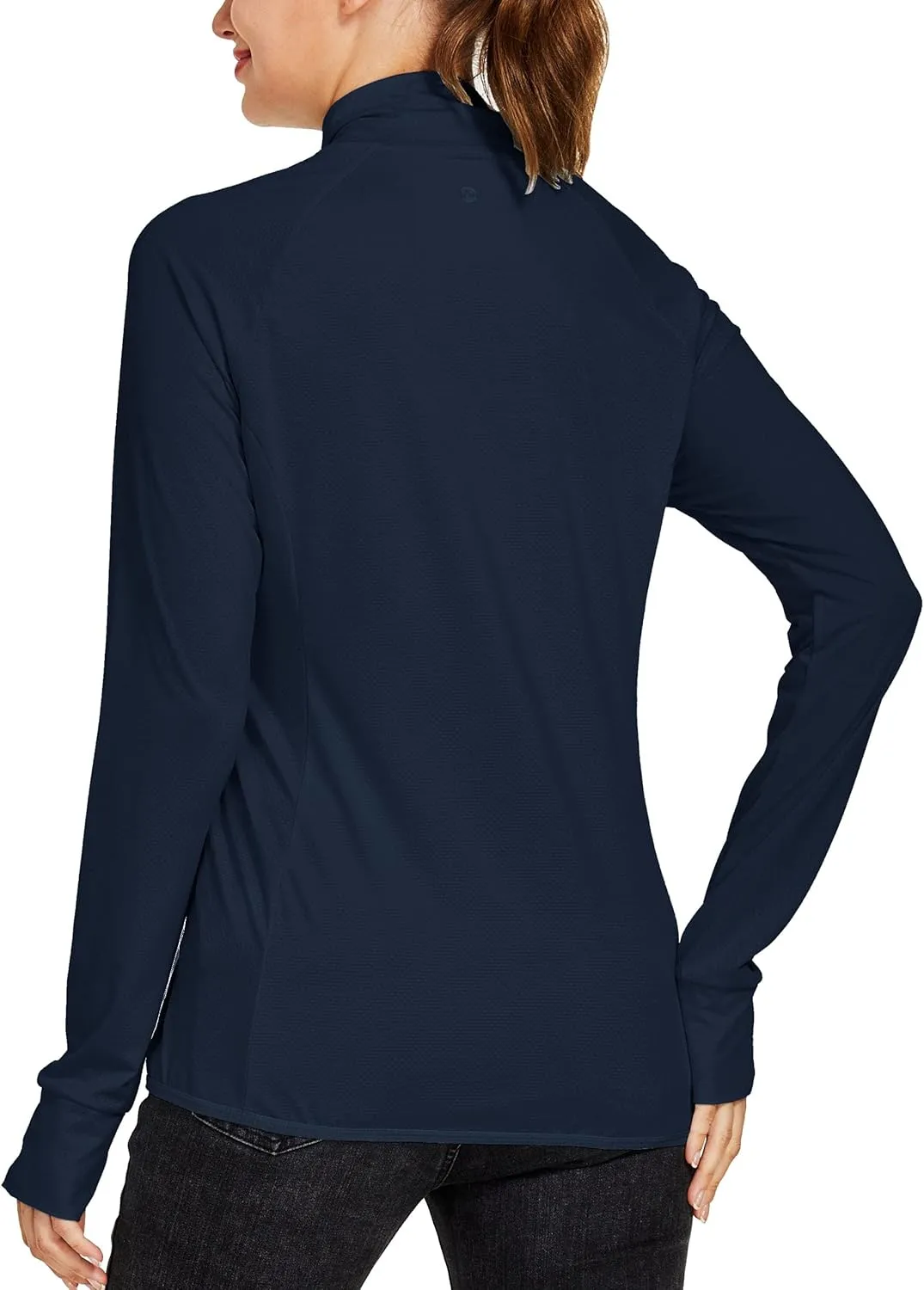 Willit Women's Long Sleeve Shirts UPF 50  Sun Protection Jacket SPF Shirts Running Hiking Athletic UV Jacket Lightweight
