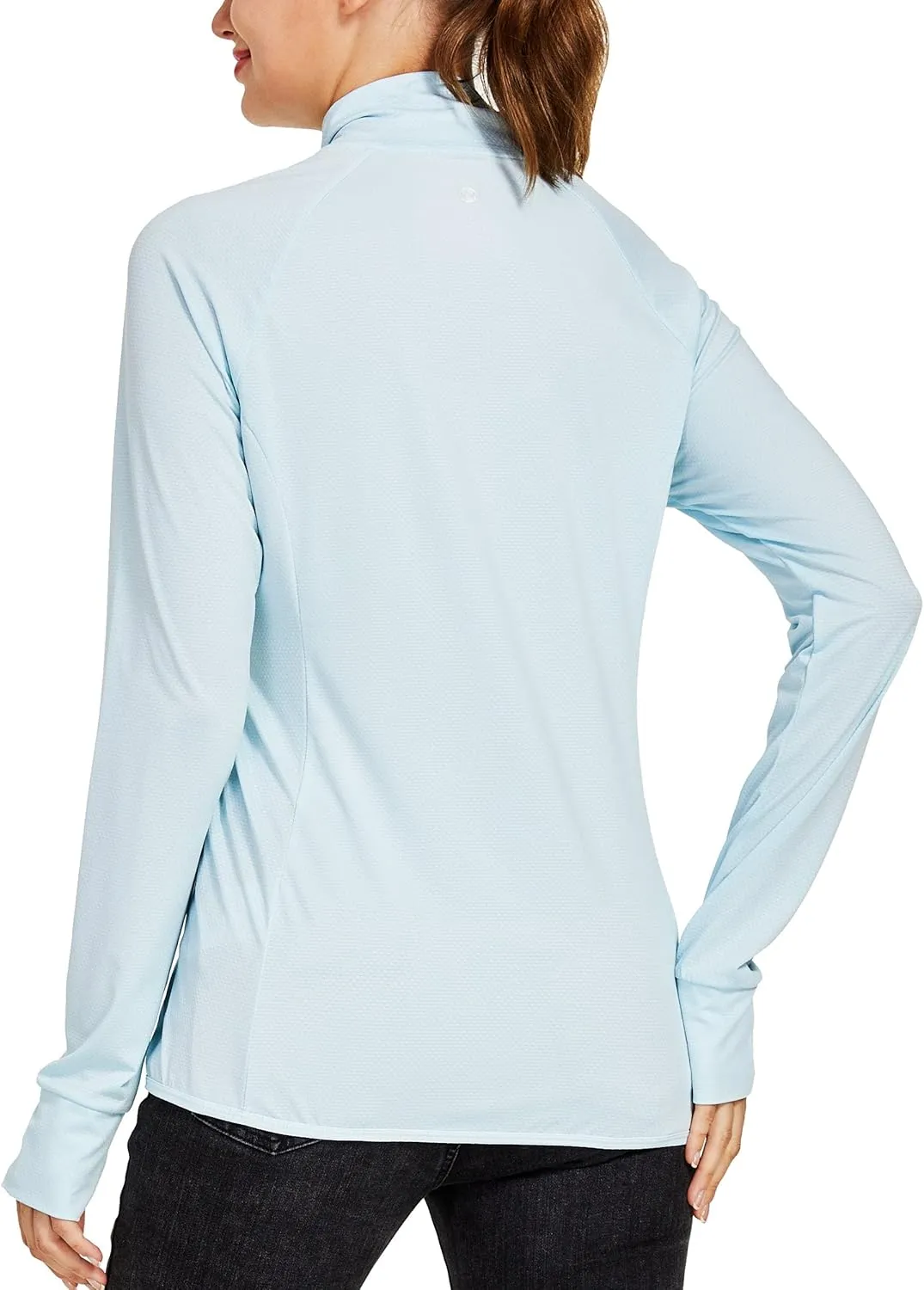 Willit Women's Long Sleeve Shirts UPF 50  Sun Protection Jacket SPF Shirts Running Hiking Athletic UV Jacket Lightweight