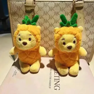 Winnie Plush Pineapple Keychain