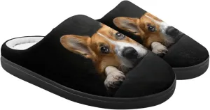 Winter Fuzzy Slippers for Kids, Soft Comfy House Slippers for Bedroom, Closed Toe Anti-Skid Scuff Slippers