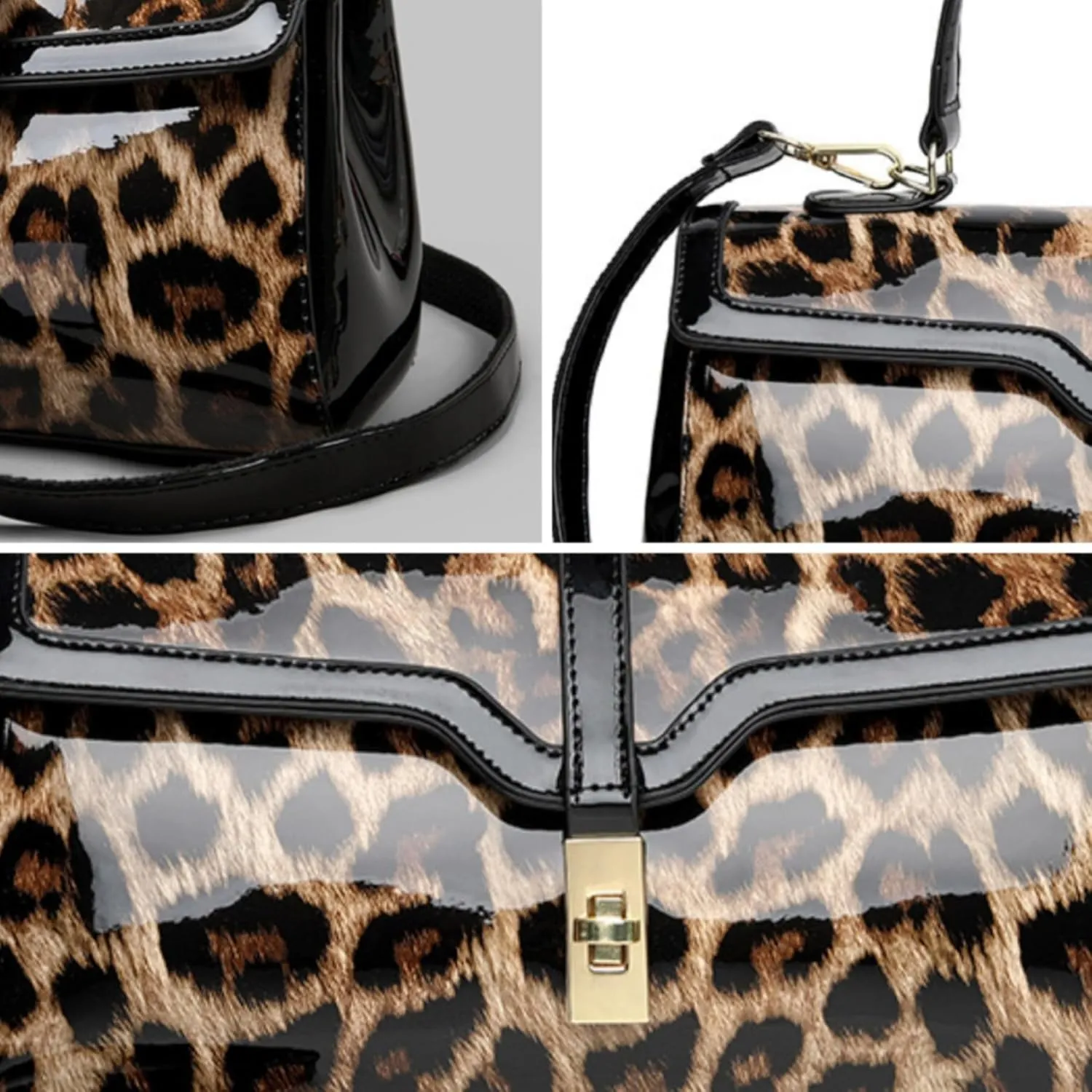 Women Faux Leather Vintage Shoulder Handbag Purse Crocodile Hobo Handbag Satchel Tote Crossbody Bag