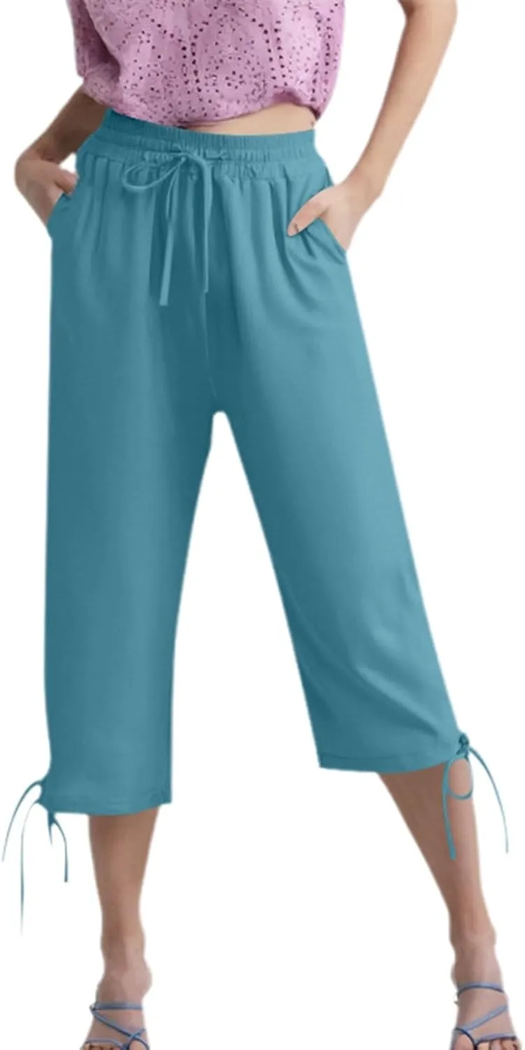 Women Pants Flowy Pants Women Wide Leg Dress Pull on Pant Ease into Comfort Office Pant High Waisted