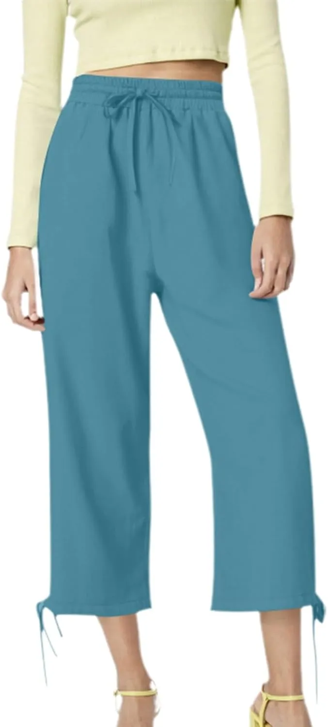 Women Pants Flowy Pants Women Wide Leg Dress Pull on Pant Ease into Comfort Office Pant High Waisted