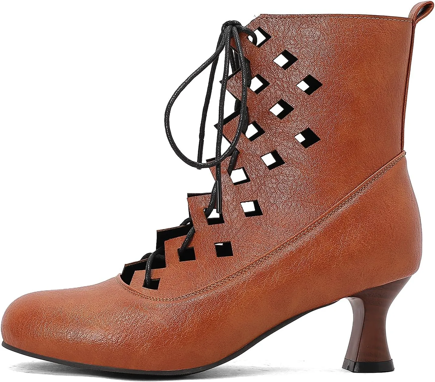 Women Retro Ankle Boots Lace Up Medieval Renaissance Pirate Viking Shoes