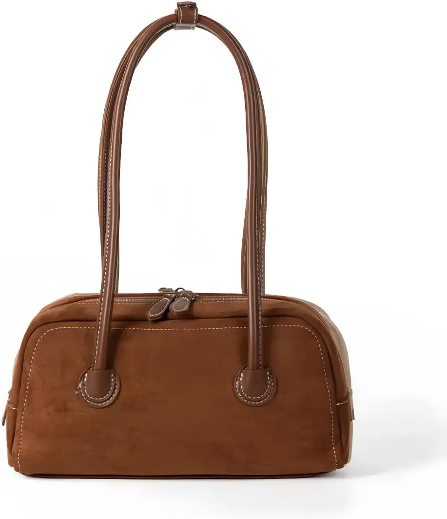 Women Suede Purse, Faux Leather Tote Bag Top Handle Bag Shopper, Shoulder Satchel Bag