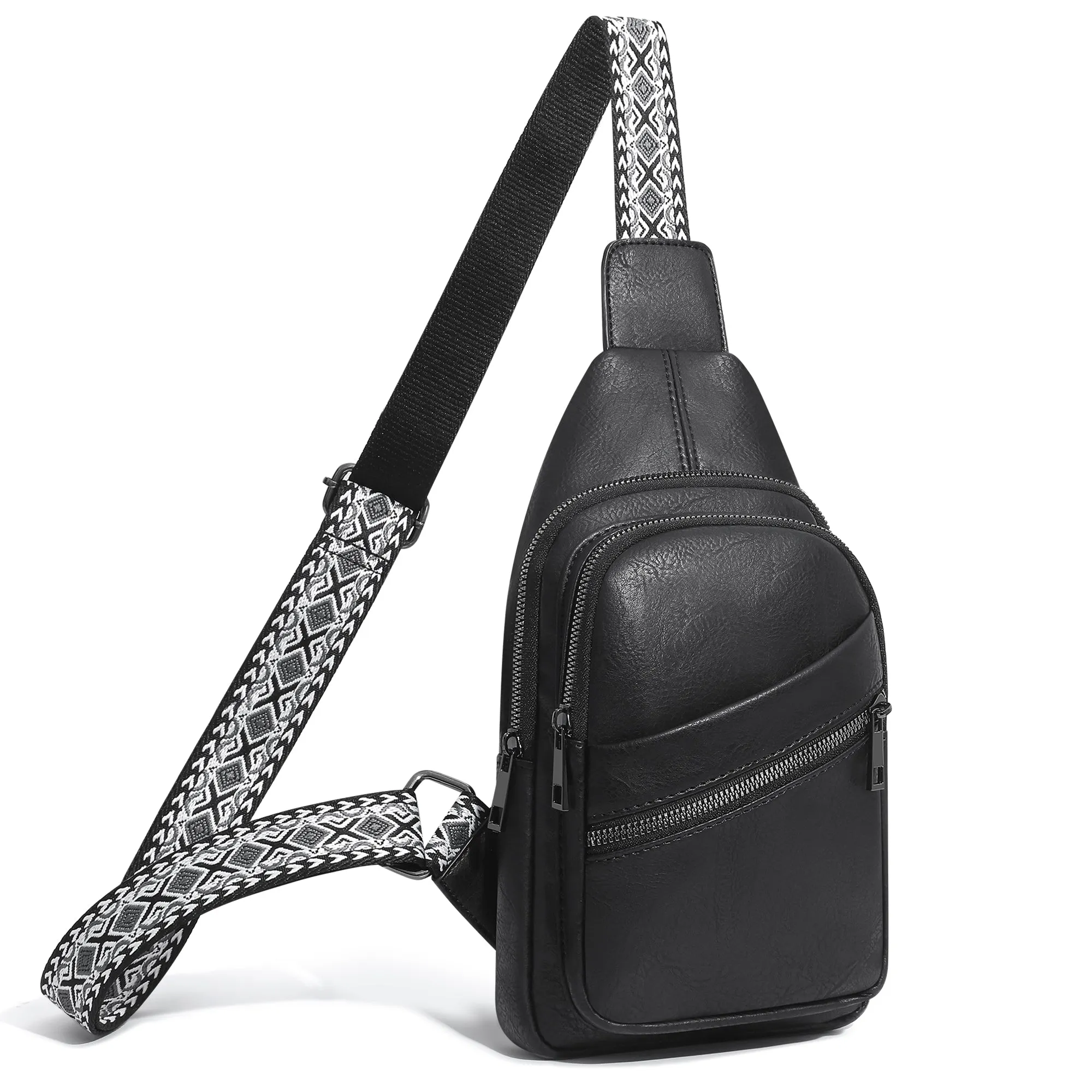 Womens Crossbody Fanny Packs PU Leather Small Sling Bags for Women CP09890