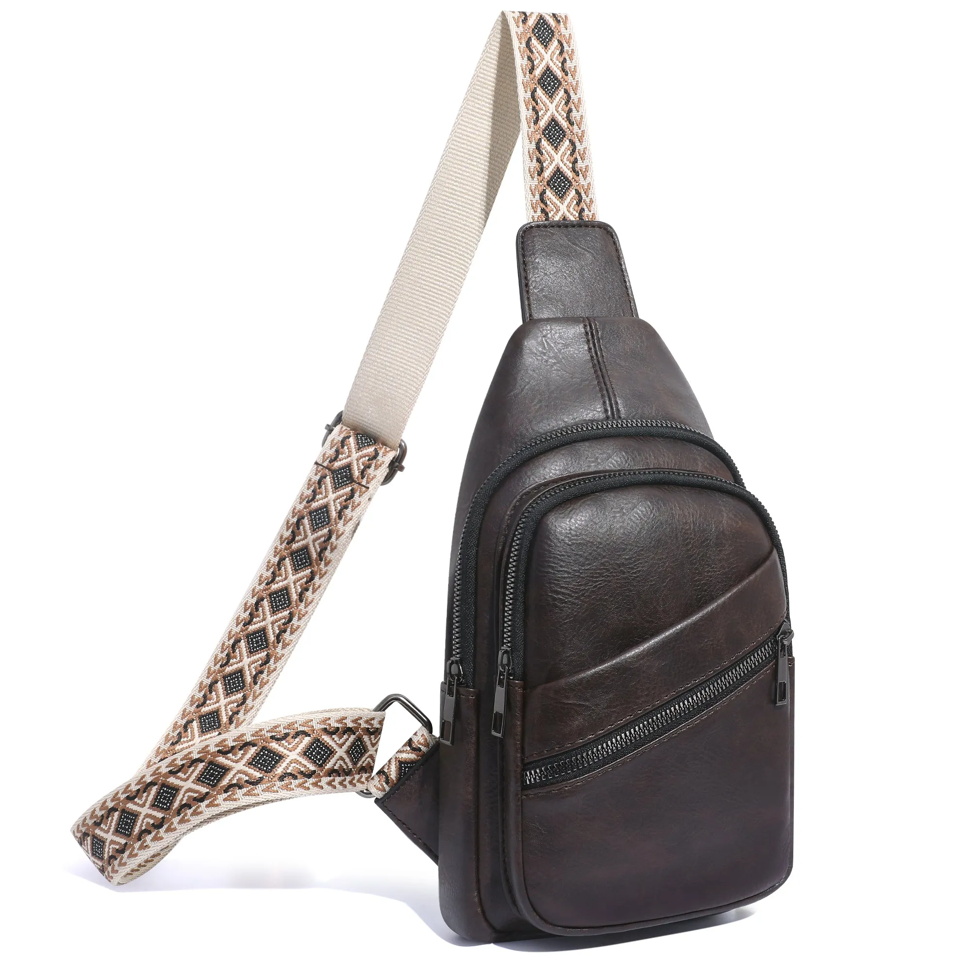 Womens Crossbody Fanny Packs PU Leather Small Sling Bags for Women CP09890