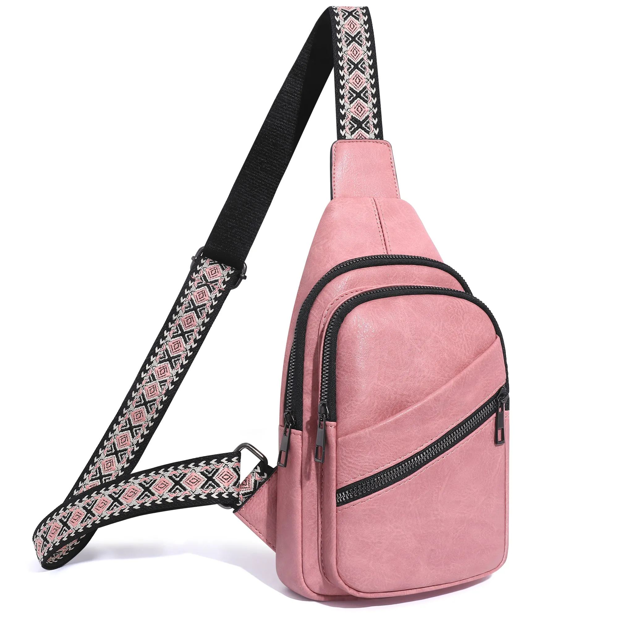 Womens Crossbody Fanny Packs PU Leather Small Sling Bags for Women CP09890