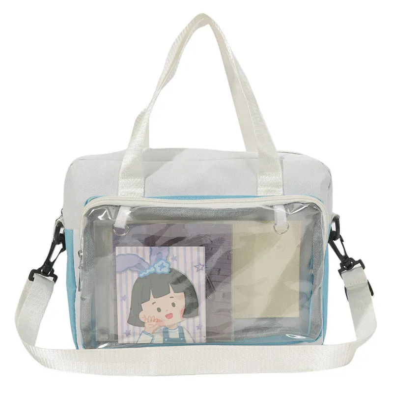Women's Doll Style Color Matching Versatile Transparent Shoulder Bags