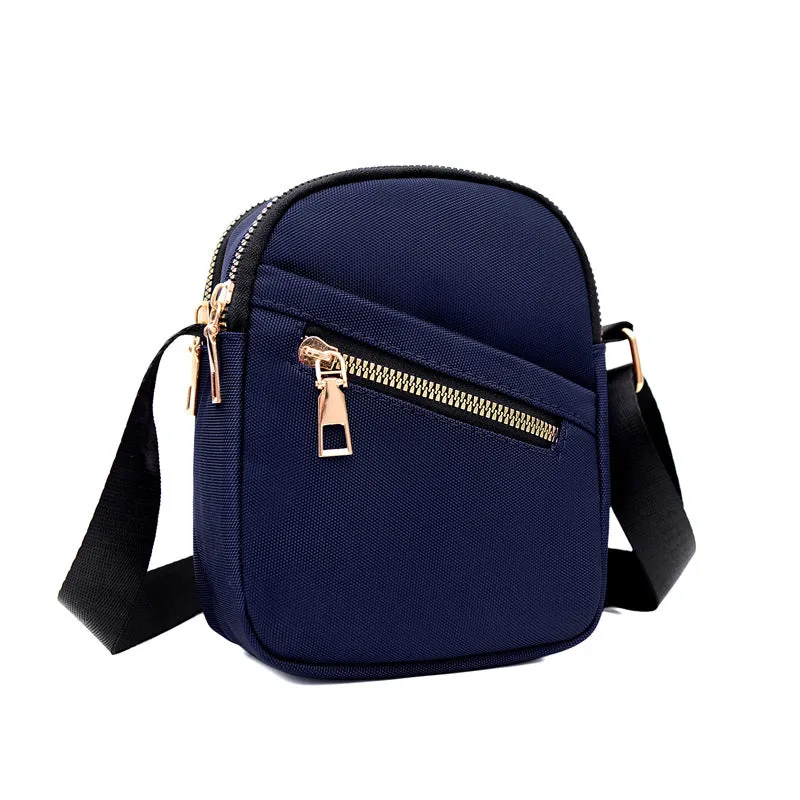 Women's Fashion Mobile Contrast Color Cloth Crossbody Bags