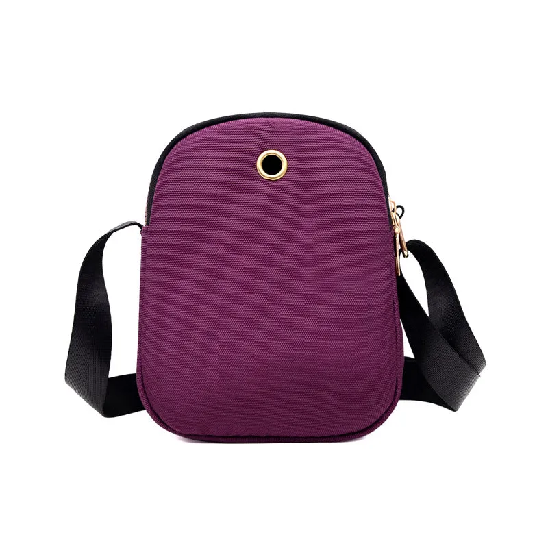 Women's Fashion Mobile Contrast Color Cloth Crossbody Bags