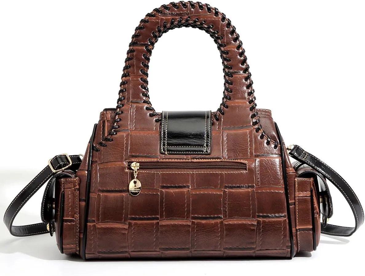 Women's Handbag Set, woven leather for women Large Capacity Multi-layer 2025 new in crossbody bags Bag woman Fashionable