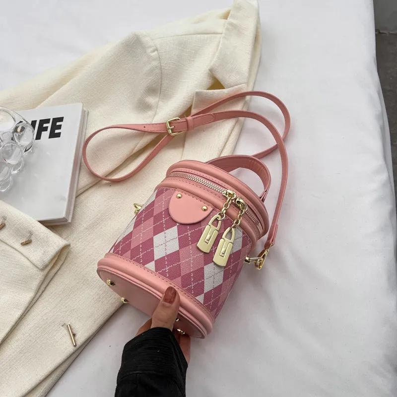 Women's High-grade Niche Diamond Portable Fashion Shoulder Bags