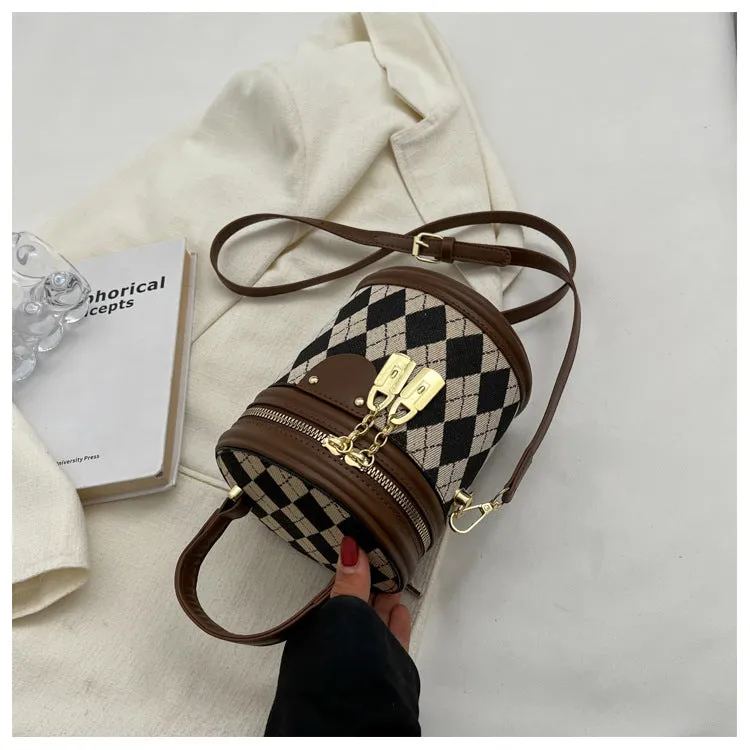 Women's High-grade Niche Diamond Portable Fashion Shoulder Bags
