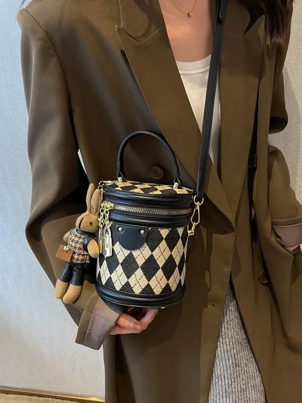 Women's High-grade Niche Diamond Portable Fashion Shoulder Bags