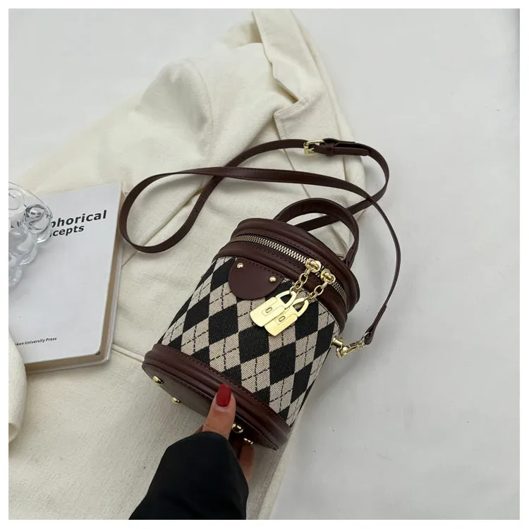 Women's High-grade Niche Diamond Portable Fashion Shoulder Bags