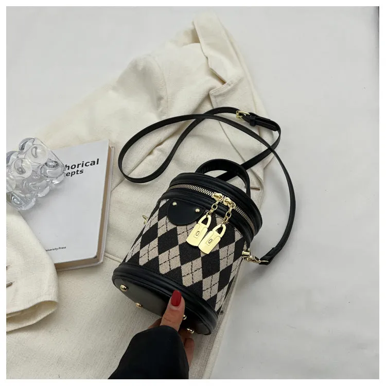 Women's High-grade Niche Diamond Portable Fashion Shoulder Bags