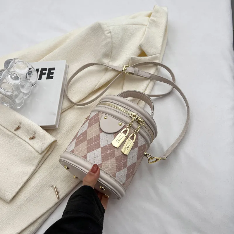 Women's High-grade Niche Diamond Portable Fashion Shoulder Bags