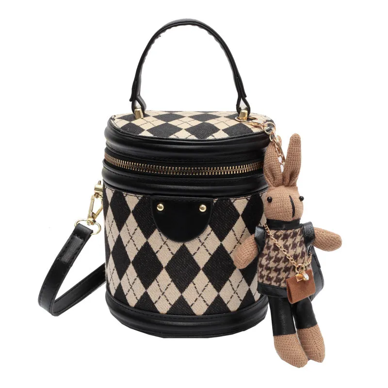 Women's High-grade Niche Diamond Portable Fashion Shoulder Bags