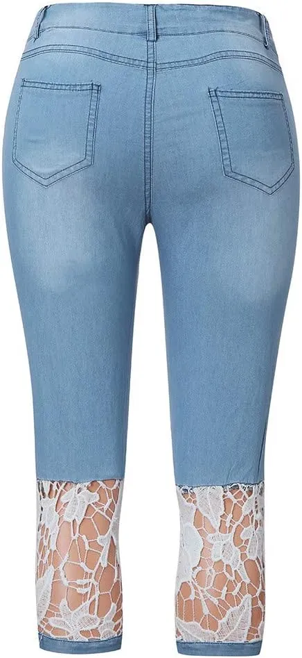 Women's High Waist Denim Shorts Raw Hem Jean Shorts Casual Summer Straight Wide Leg Pants for Women with Pockets