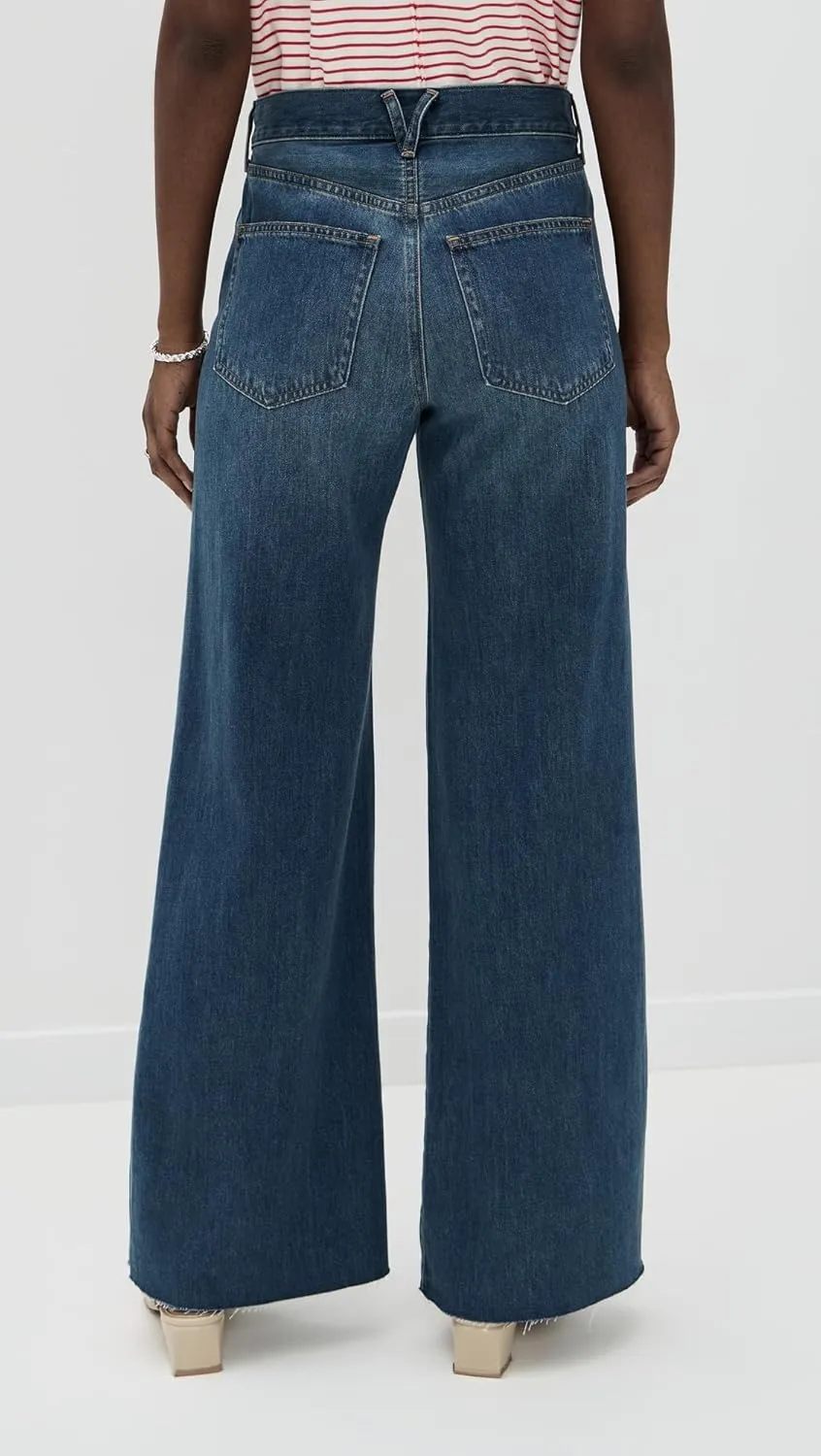 Women's Kasey Mid Rise Wide Leg Jeans