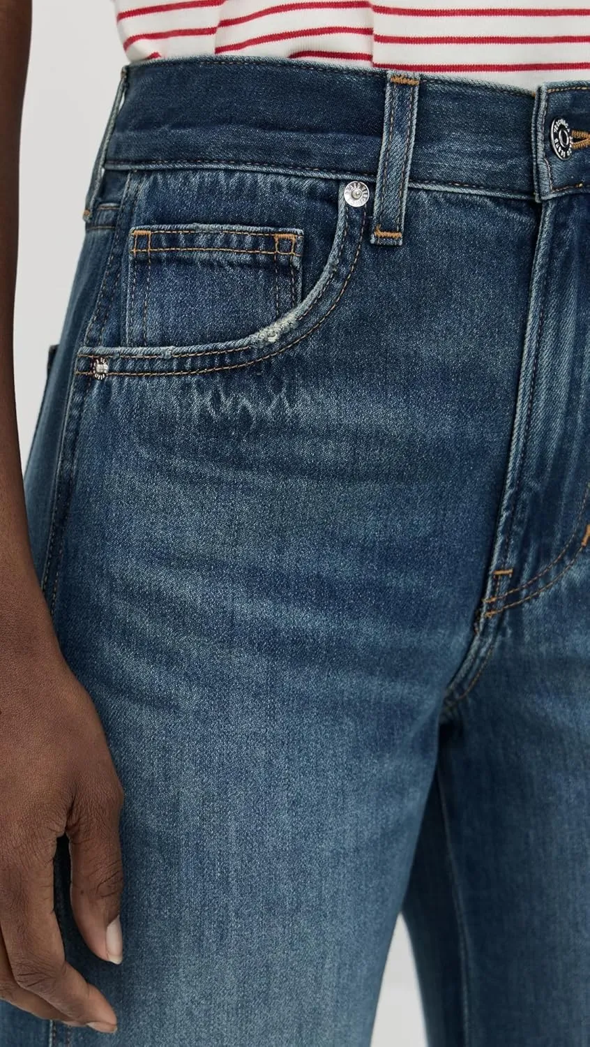 Women's Kasey Mid Rise Wide Leg Jeans