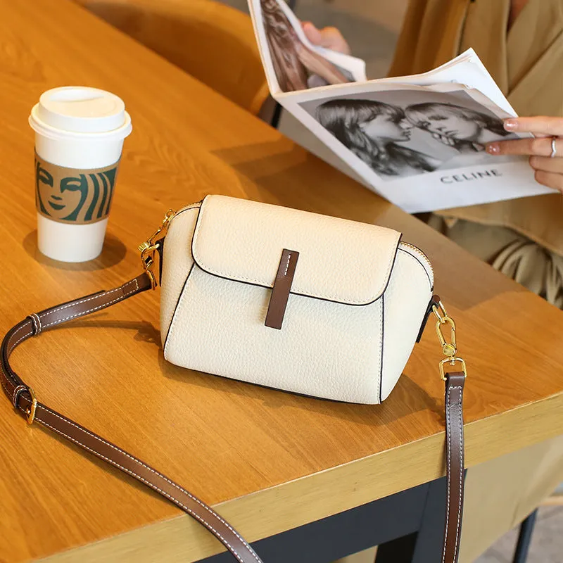 Women's Leather Classic Fashionable Shell Lightweight Mini Crossbody Bags