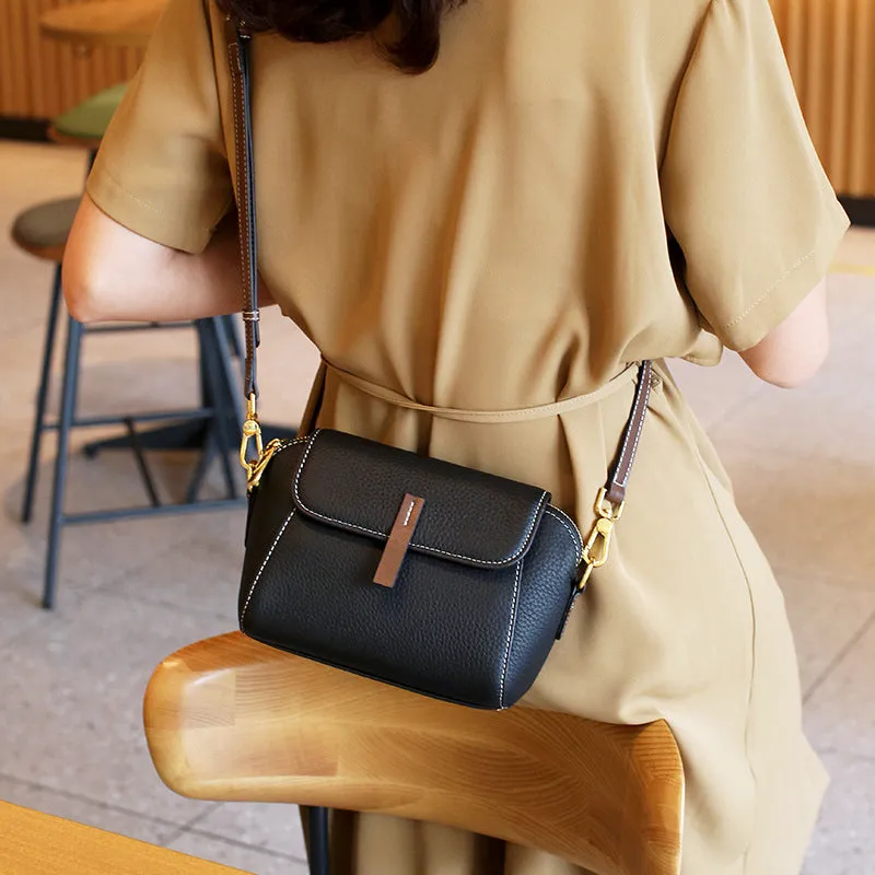 Women's Leather Classic Fashionable Shell Lightweight Mini Crossbody Bags